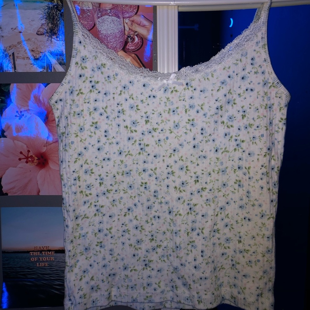 John Galt/Brandy Melville Floral Skylar Tank top